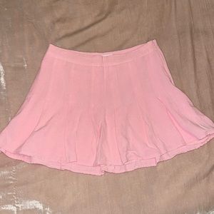 Barbie pink pleated mini skirt size small barbiecore from boutique